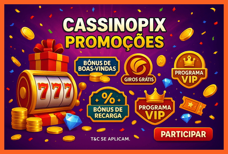O bônus promocional CASSINOPIX é uma ótima maneira de começar sua aventura