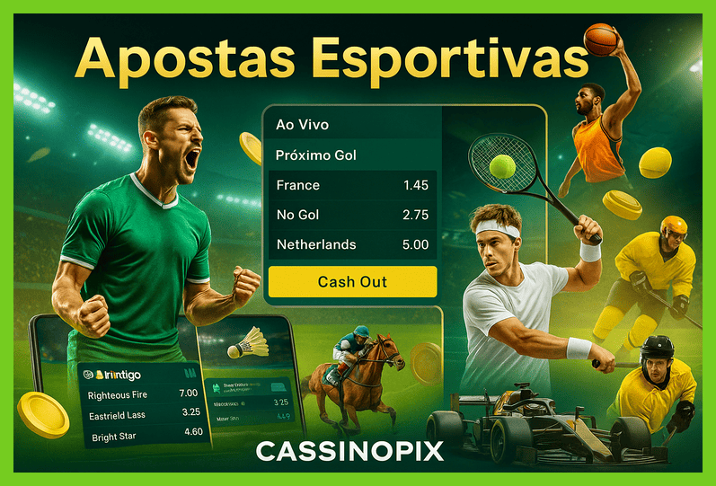 Apostas esportivas no cassino online CASSINOPIX